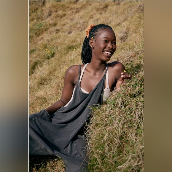 Free People Sleeveless Scoop Neck Ankle Length Patch Pocket Hot Shot Onsie: Sz:M - Picture 14 of 16